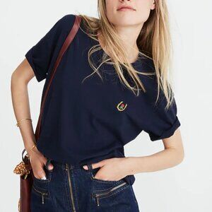 Madewell x Karen Walker embroidered horseshoe tee